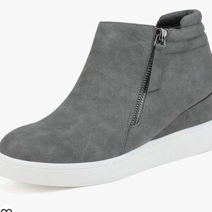 DREAM PAIRS Women's Platform Wedge Sneakers Ankle Booties